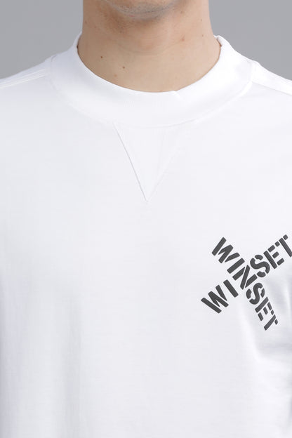 WHITE FIVE SLEEVE WINSET PRINTED